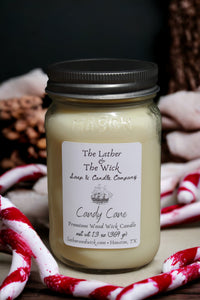 Candy Cane - Wood Wick Soy Candle