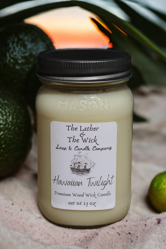 Hawaiian Twilight - Wood Wick Soy Candle