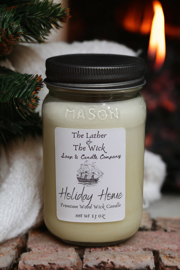 Holiday Home - Wood Wick Soy Candle