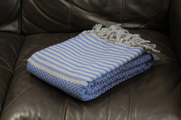 Ionian Sea Turkish Cotton Blanket