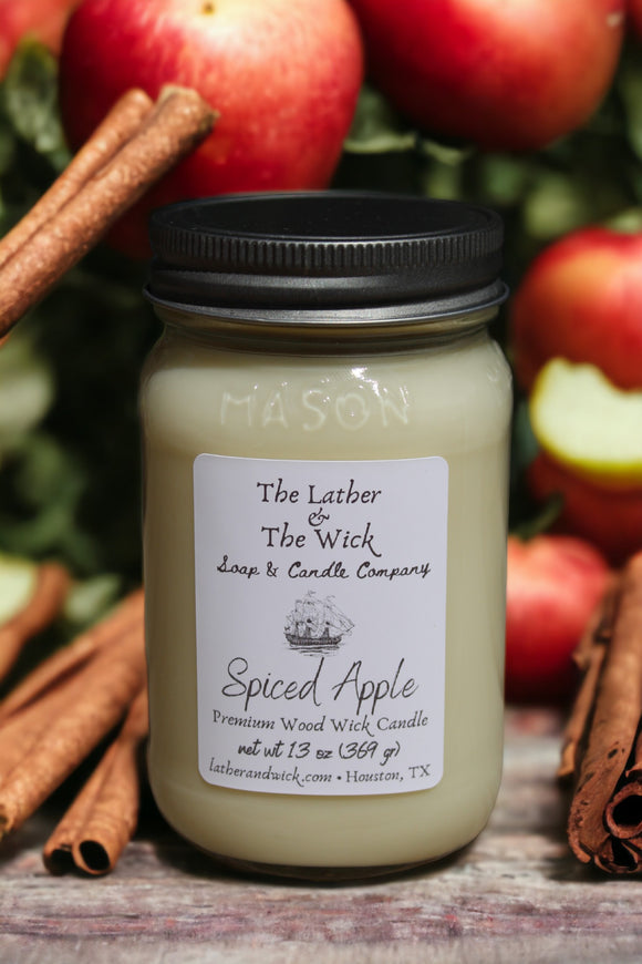 Spiced Apple - Wood Wick Soy Candle